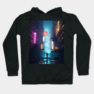 Cyberpunk/scifi cg art Hoodie